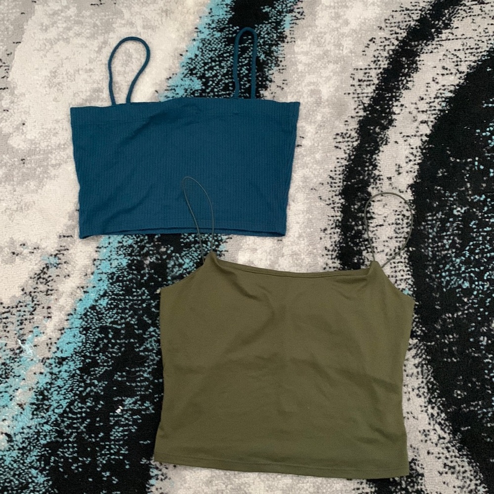 Spaghetti String Crop Tops